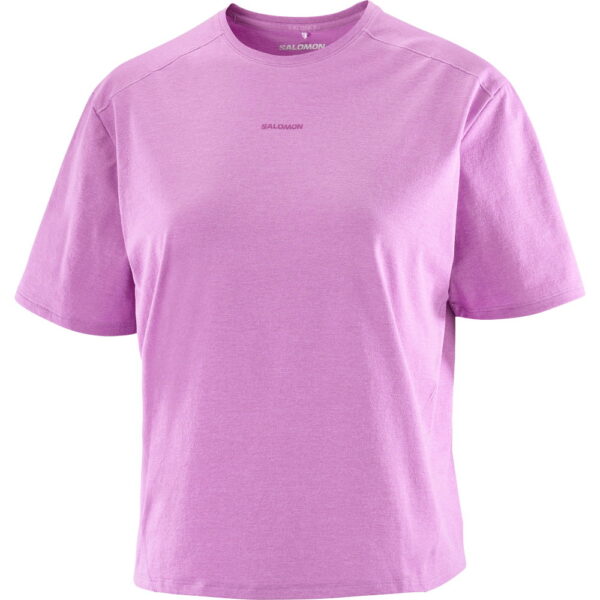 Salomon-Trackline-T-Shirt-iris-orchid-rosapink Salomon - Salomon Trackline T-Shirt iris orchid