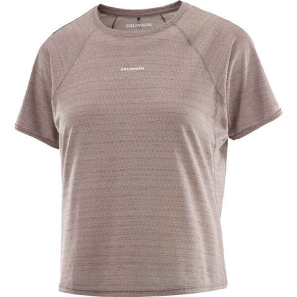 Salomon-Air-Cropp-T-Shirt-iron-braun Salomon - Salomon Air Cropp T-Shirt iron