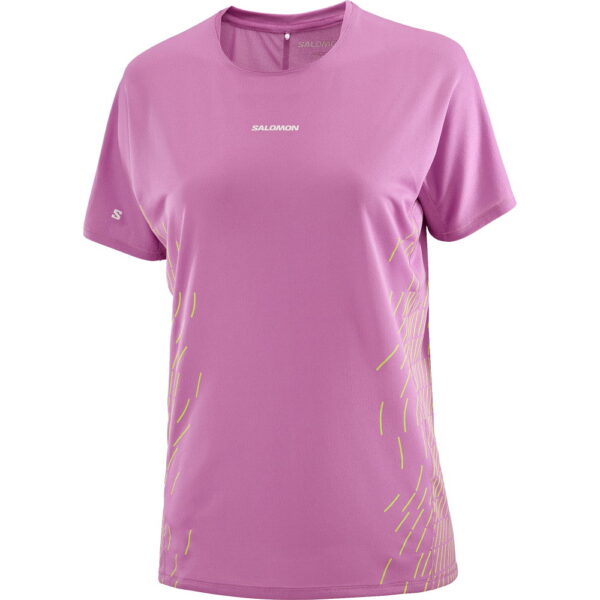 Salomon-Sense-Aero-T-Shirt-iris-orchid-rosapink Salomon - Salomon Sense Aero T-Shirt iris orchid