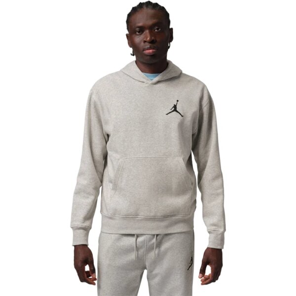 Nike-Nike-Jordan-Jumpman-Fleece-Hoodie-grey-heather-grau Nike - Nike Jordan Jumpman Fleece Hoodie grey heather