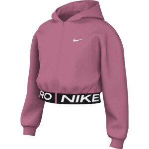 Nike - Nike Pro Fleece Dri FIT Kapuzenjacke Kinder peony