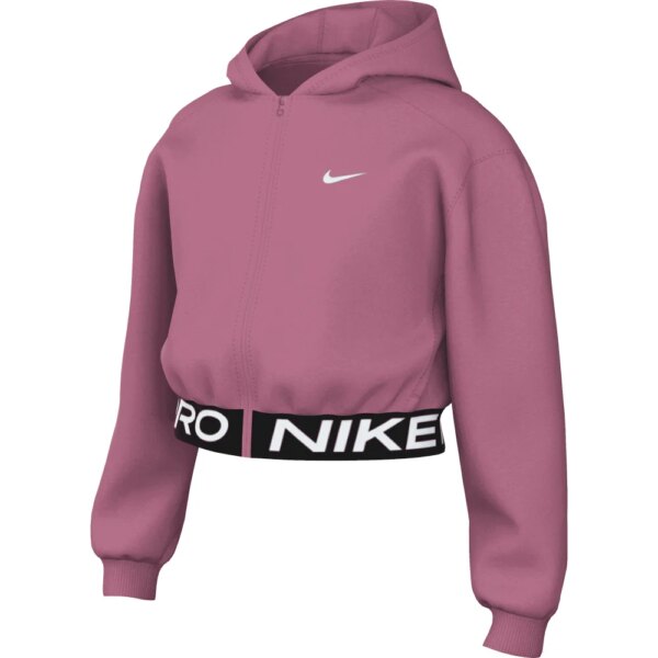 Nike-Nike-Pro-Fleece-Dri-FIT-Kapuzenjacke-Kinder-peony-rosapink Nike - Nike Pro Fleece Dri FIT Kapuzenjacke Kinder peony