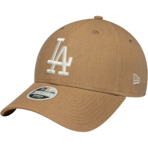 New - Era MLB Leinen LA Dodgers 9FORTY Cap dunkelbeige