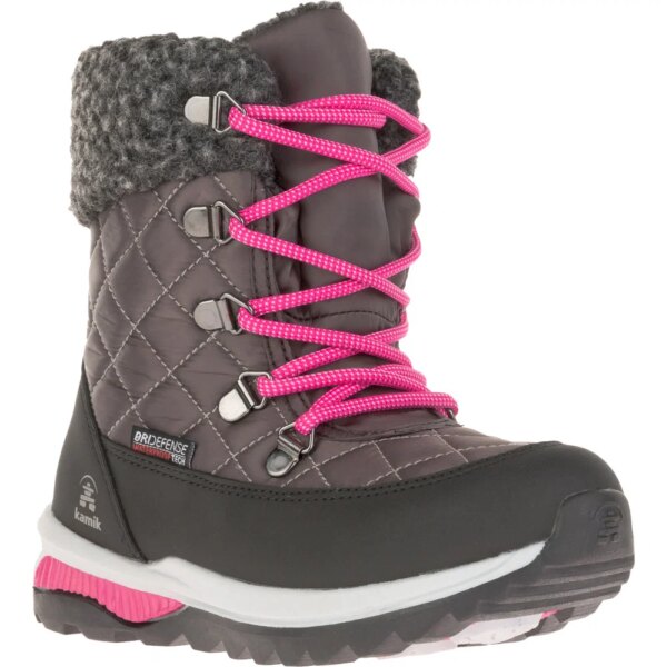 Kamik-Kamik-Gemini-Kinder-charcoal-fuchsia-grau Kamik - Kamik Gemini Kinder charcoal fuchsia