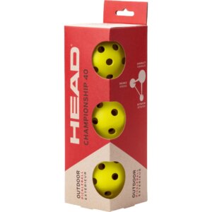 Head - Head Championship 40 Outdoor -Bälle 3er Pack gelb