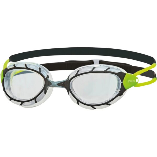 Zoggs-Zoggs-Predator-Schwimmbrille-black-green-clear-schwarz Zoggs - Zoggs Predator Schwimmbrille black green clear