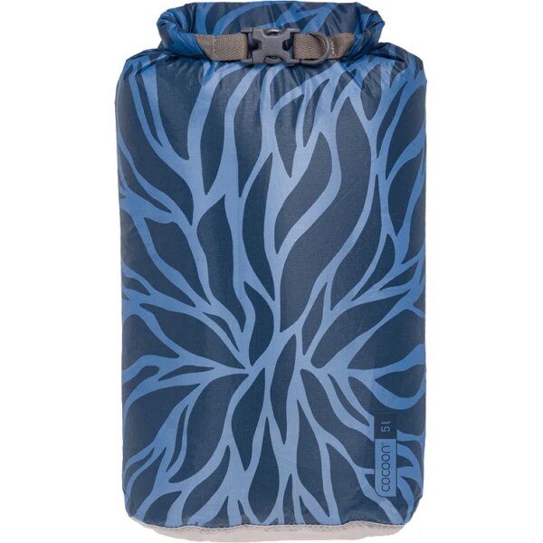 Cocoon-Cocoon-Drybag-Hyperlight-Packsack-blue-leaves-blau Cocoon - Cocoon Drybag Hyperlight Packsack blue leaves