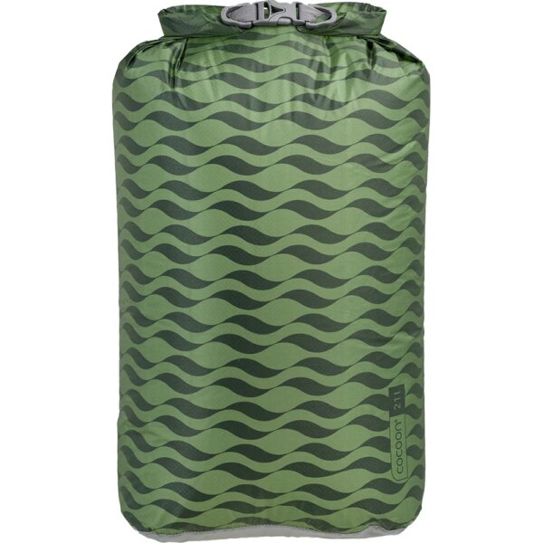 Cocoon-Cocoon-Drybag-Ultralight-Packsack-green-waves-gruen Cocoon - Cocoon Drybag Ultralight Packsack green waves