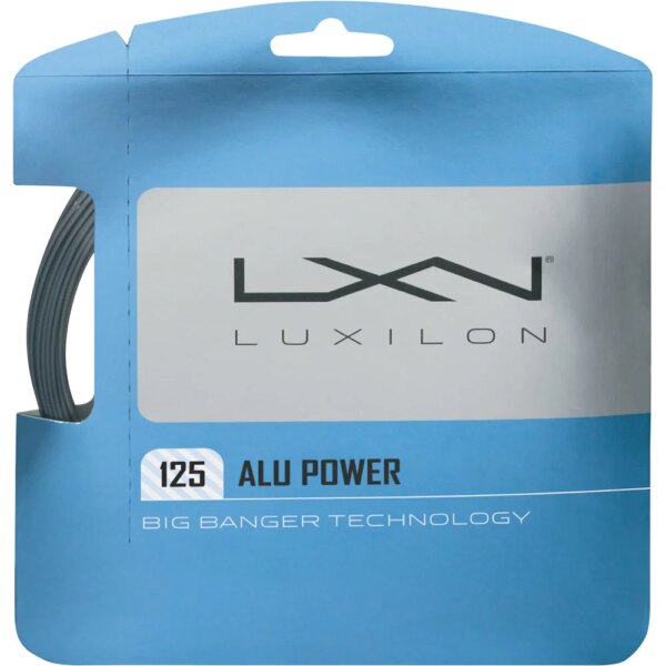 Luxilon-Luxilon-ALU-POWER®-125-122m-Tennissaite-grau Luxilon - Luxilon ALU POWER® 125 12,2m Tennissaite