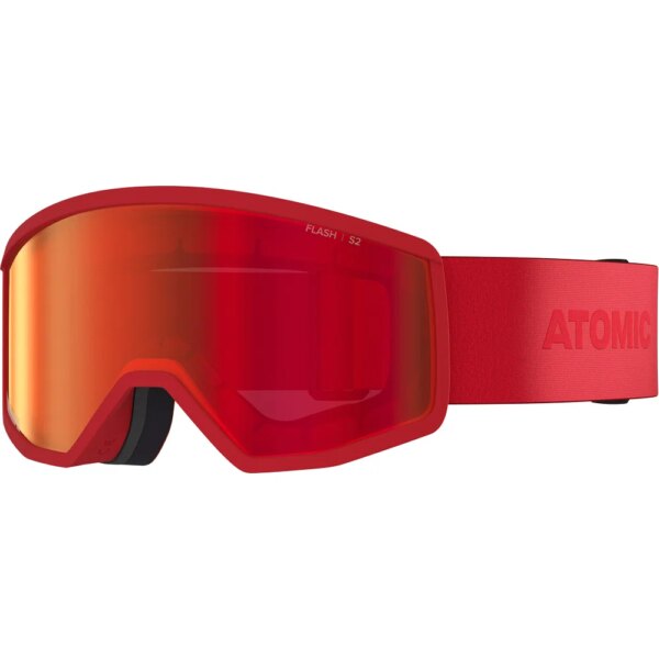 Atomic-Atomic-Four-JR-XS-Flash-Skibrille-Kinder-rot-rot Atomic - Atomic Four JR XS Flash Skibrille Kinder rot