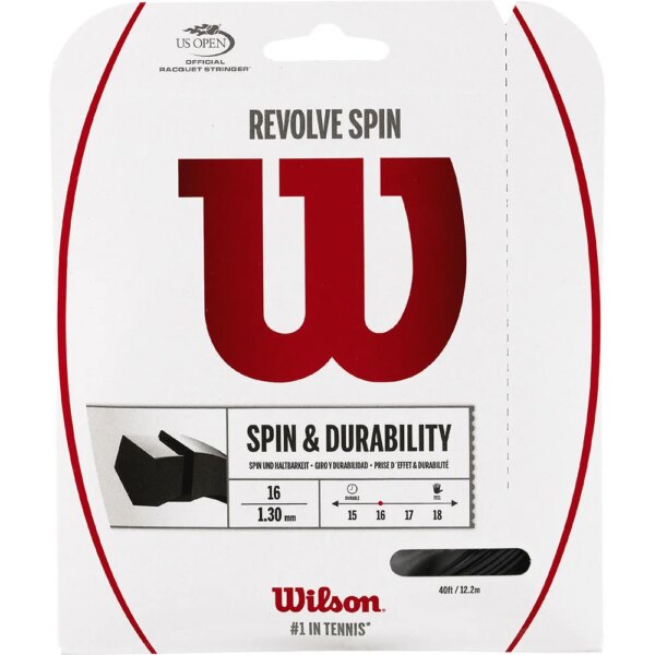 Wilson-Wilson-Revolve-Spin-16-Tennissaite-schwarz-schwarz Wilson - Wilson Revolve Spin 16 Tennissaite schwarz