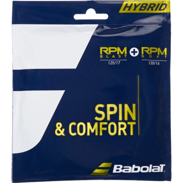 Babolat-Babolat-Hybrid-RPM-BLAST-RPM-SOFT-Tennissaite-grau Babolat - Babolat Hybrid RPM BLAST + RPM SOFT Tennissaite