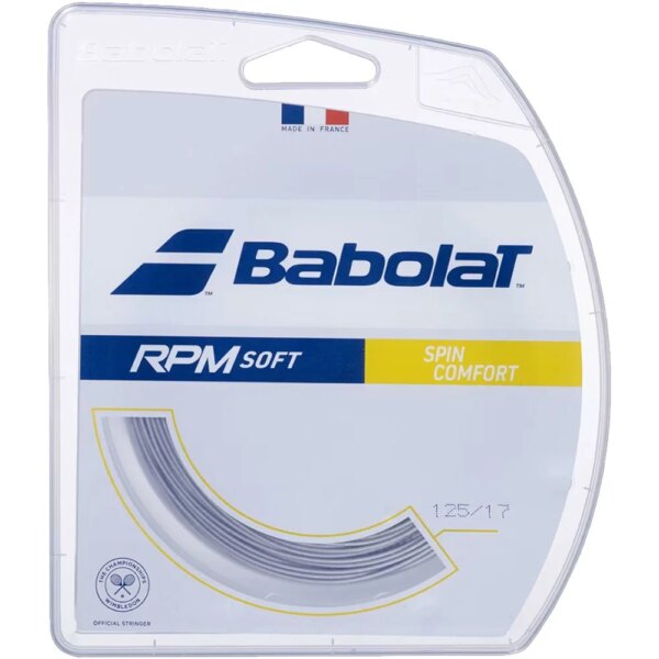 Babolat-Babolat-RPM-Soft-125-Tennissaiten-grau-grau Babolat - Babolat RPM Soft 125 Tennissaiten grau
