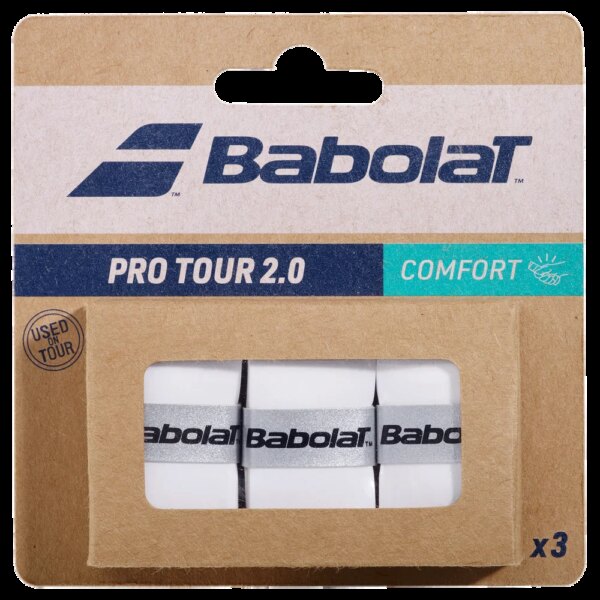 Babolat-Babolat-Pro-Tour-2.0-X3-Griffband-2025-weiss Babolat - Babolat Pro Tour 2.0 X3 Griffband 2025