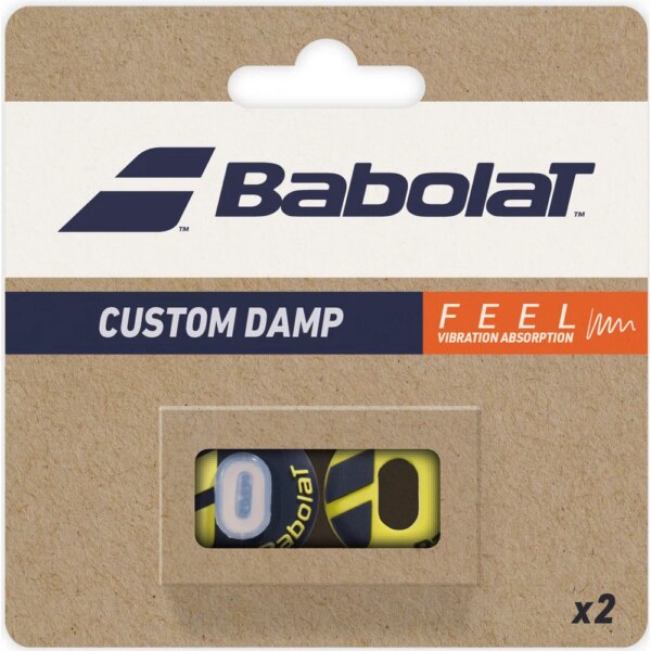 Babolat-Babolat-Custom-Damp-2er-Vibrationsdaempfer-schwarz-schwarzgelb Babolat - Babolat Custom Damp 2er Vibrationsdämpfer schwarz