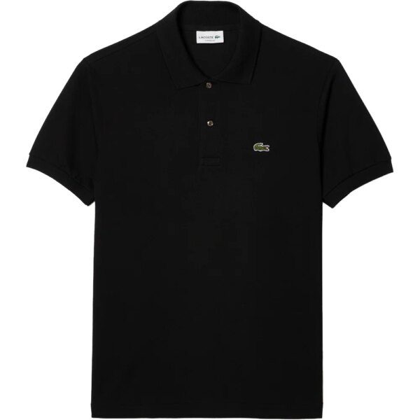 Lacoste-Lacoste-Classic-Fit-L.12.12-Original-Poloshirt-schwarz-schwarz Lacoste - Lacoste Classic Fit L.12.12 Original Poloshirt schwarz