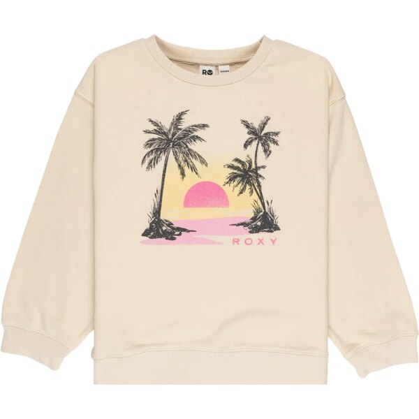 Roxy-Roxy-Morning-Hike-Terry-RG-Sweatshirt-Maedchen-parchment-gelb Roxy - Roxy Morning Hike Terry RG Sweatshirt Mädchen parchment