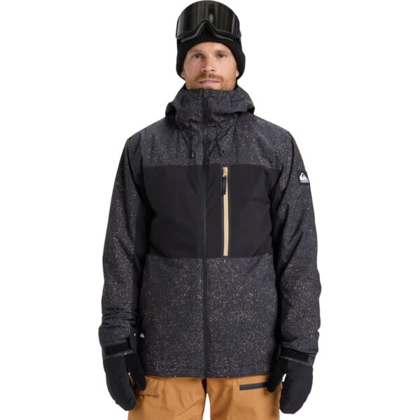 Quiksilver - Quiksilver Sycamore Print Schneejacke mountain static true black