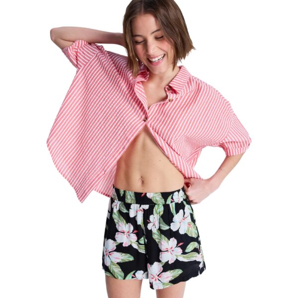 Roxy - Roxy Lekeitio Bay Printed Shorts anthracite spring charming