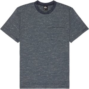 Quiksilver - Quiksilver Lopaz Striped Pocket T-Shirt dark navy lopaz stripes