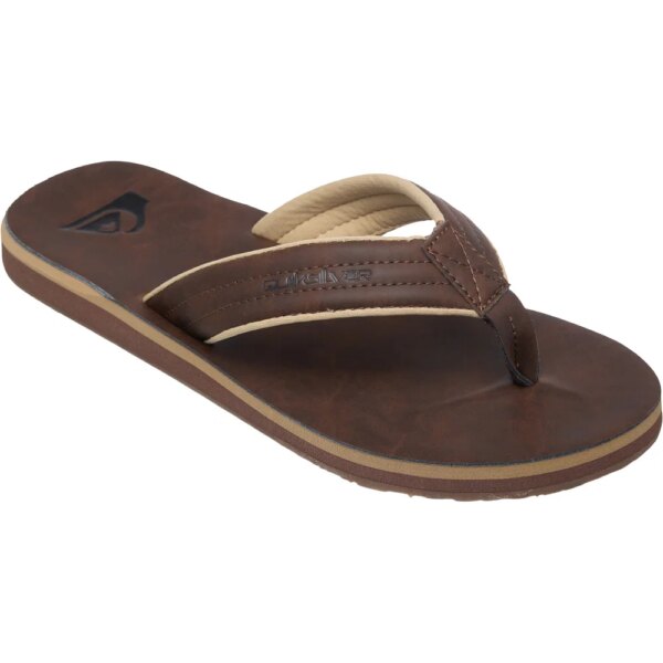 Quiksilver-Quiksilver-Carver-Nubuck-Flip-Flops-braun-braun Quiksilver - Quiksilver Carver Nubuck Flip Flops braun
