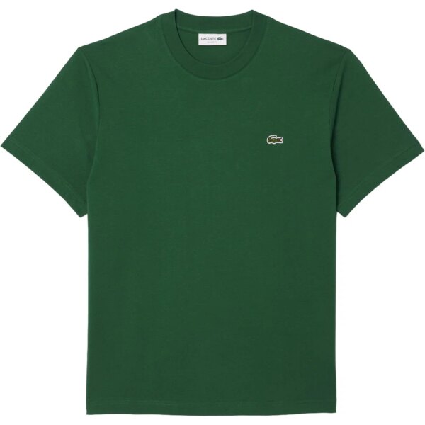 Lacoste-Lacoste-Cotton-T-Shirt-gruen-gruen Lacoste - Lacoste Cotton T-Shirt weiß