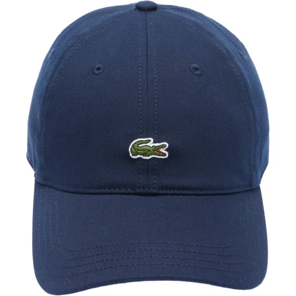 Lacoste-Lacoste-Cotton-Twill-Cap-navy-blue-blau Lacoste - Lacoste Cotton Twill Cap navy blue