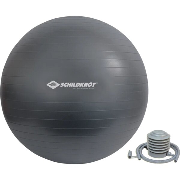 Schildkroet-Fitness-Gymnastikball-75cm-anthrazit-grau Schildkröt - Fitness Gymnastikball 75cm anthrazit