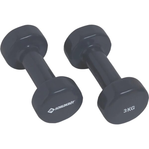 Schildkroet-Fitness-Vinyl-Hanteln-3kg-2er-grau-grau Schildkröt - Fitness Vinyl-Hanteln 3kg 2er grau