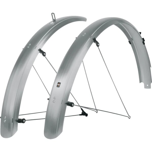 SKS-GERMANY-Bluemels-Basic-28-69mm-Schutzbleche-silber-grau SKS - GERMANY Bluemels Basic 28" 69mm Schutzbleche silber
