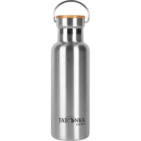 Tatonka-Tatonka-Hot-Cold-Stuff-BambooLid-500-05L-Thermosflasche-grau Tatonka - Tatonka Hot + Cold Stuff BambooLid 500 0,5L Thermosflasche