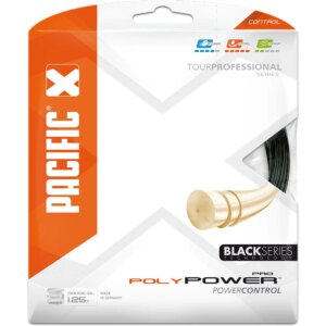 Pacific - Pacific Poly Power PRO Black Series 1,25mm/16L 12,2m Tennissaite schwarz