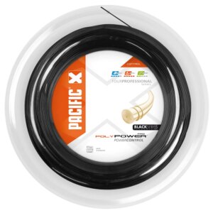 Pacific - Pacific Poly Power PRO Black Series 1,25mm/16L 200m Tennissaite schwarz