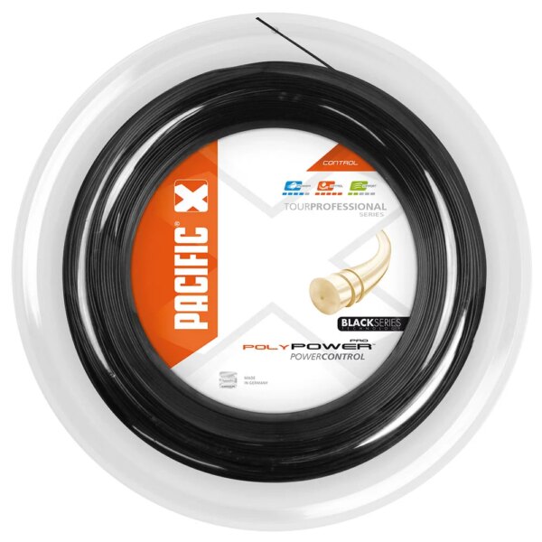 Pacific-Pacific-Poly-Power-PRO-Black-Series-130mm16-200m-Tennissaite-schwarz-schwarz Pacific - Pacific Poly Power PRO Black Series 1,30mm/16 200m Tennissaite schwarz