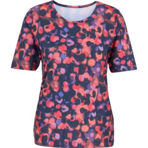 Joy - Joy Donja T-Shirt hibiscus red print