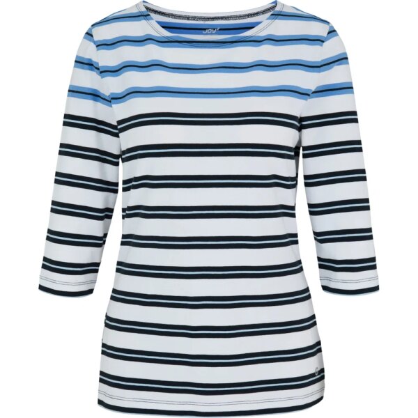 Joy-Joy-Janette-34-Arm-Shirt-white-breeze-stripes-blau Joy - Joy Janette 3/4 Arm Shirt white breeze stripes
