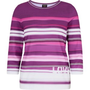 Canyon - Canyon 3/4 Arm Shirt stripes hyacinthe