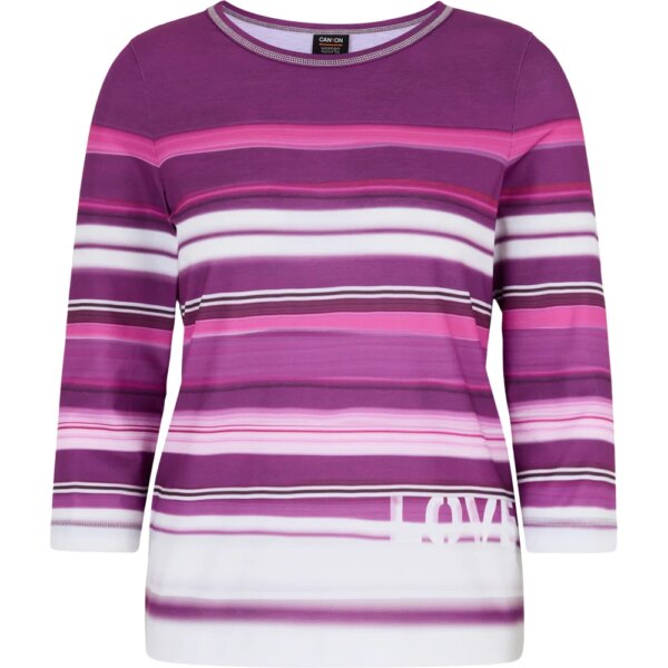Canyon-Canyon-34-Arm-Shirt-stripes-hyacinthe-lila Canyon - Canyon 3/4 Arm Shirt stripes hyacinthe
