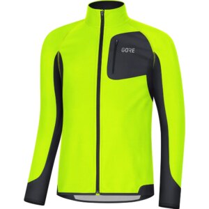 GOREWEAR - GOREWEAR R3 Partial Gore® Windstopper® Laufshirt neon yellow black