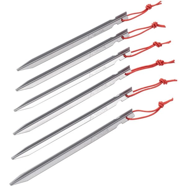 VAUDE-VAUDE-Six-Peg-18cm-VPE6-Allroundhering-grau VAUDE - VAUDE Six Peg 18cm (VPE6) Allroundhering