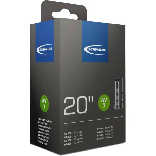 Schwalbe-Schwalbe-AV7-Standardschlauch-20-schwarz Schwalbe - Schwalbe AV7 Standardschlauch 20"