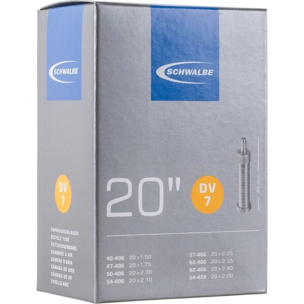 Schwalbe-Schwalbe-DV7-Standardschlauch-20-schwarz Schwalbe - Schwalbe DV7 Standardschlauch 20"