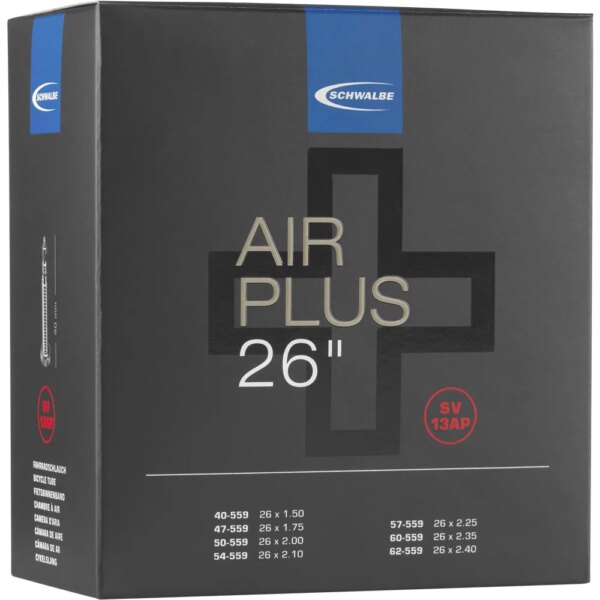 Schwalbe-Schwalbe-SV-13AP-Air-Plus-26-Schlauch-schwarz Schwalbe - Schwalbe SV 13AP Air Plus 26" Schlauch