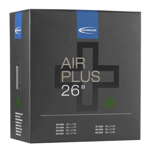Schwalbe-Schwalbe-AV-13AP-Air-Plus-26-Schlauch-Standard Schwalbe - Schwalbe AV 13AP Air Plus 26" Schlauch