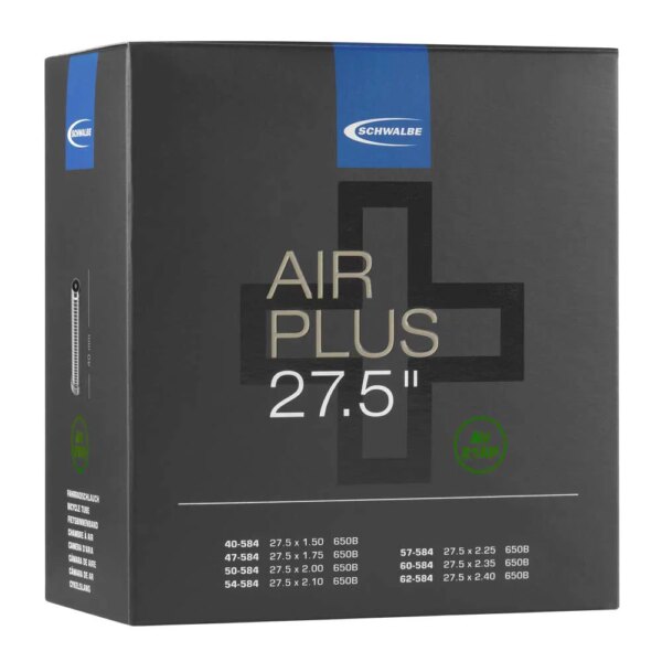 Schwalbe-Schwalbe-AV-21-AP-Air-Plus-27.5-Schlauch-schwarz Schwalbe - Schwalbe AV 21 AP Air Plus 27.5" Schlauch