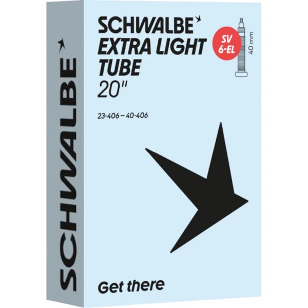 Schwalbe - Schwalbe SV6 Extra Light 23/40-406 Schlauch 20"