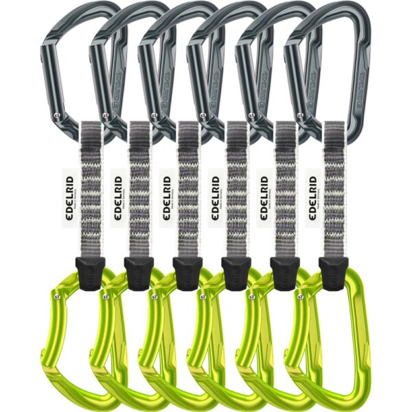 Edelrid-Edelrid-Pure-Set-Sixpack-Expressset-grau-grau Edelrid - Edelrid Pure Set Sixpack Expressset grau