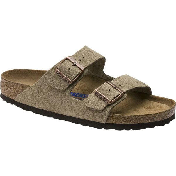 Birkenstock-Birkenstock-Arizona-Soft-Footbed-Suede-Leather-taupe-braun Birkenstock - Birkenstock Arizona Soft Footbed Suede Leather taupe