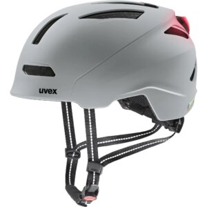 Uvex - Uvex Urban Planet LED Fahrradhelm rhino matt