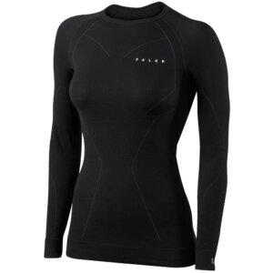 Falke - Falke Merinowolle Longsleeve schwarz